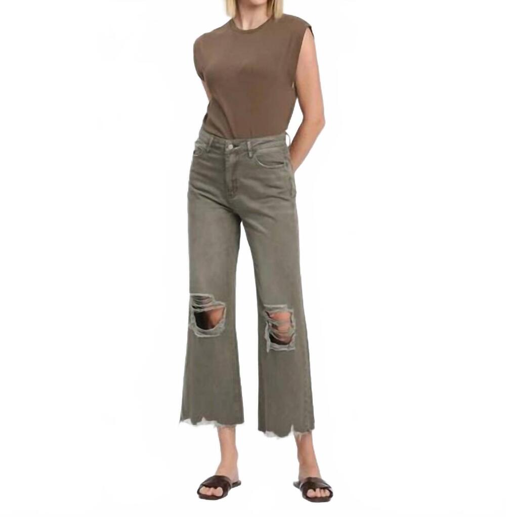 NEW VERVET BY FLYING MONKEY super high rise 90s vintage crop flare jeans in beet